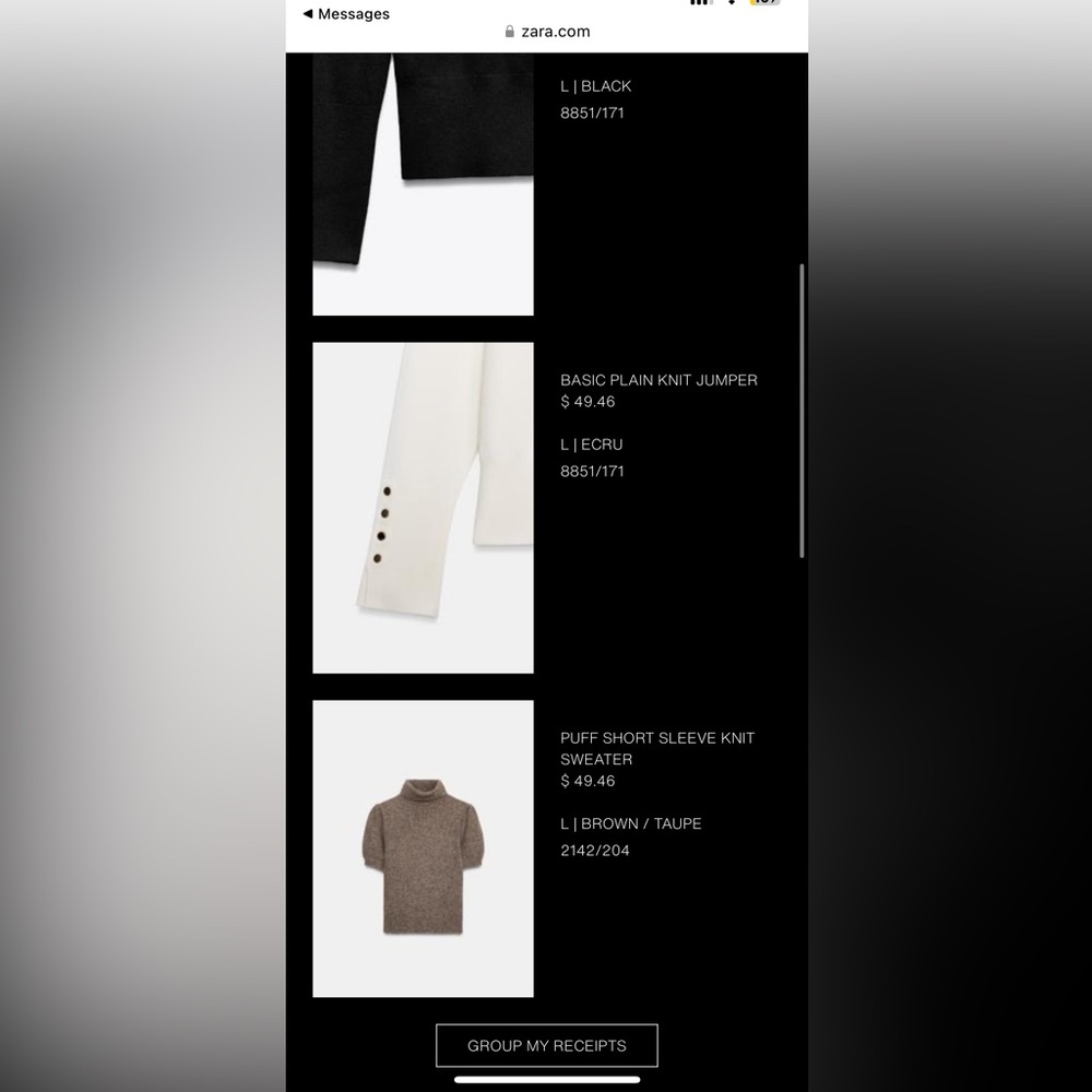 Zara Basic Plain Knit Jumper - image 4